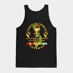 Vietnam Combat Cavalry Veteran w 15th Supply & Transport Bn - 1st Cav Div Tank Top